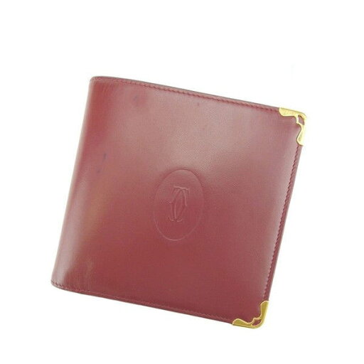 【スプリングセール】カルティエ 二つ折り財布 マストライン ボルドー×ゴールド Cartier 【カルティエ】 t12798s 【中古】 【スプリングセール】カルティエ 二つ折り財布 マストライン ボルドー×ゴールド Cartier 【カルティエ】 t12798s 【中古】