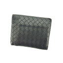 【楽天スーパーSALE40%OFF】ボッテガ ヴェネタ 二つ折り財布 イントレチャート ブラック BOTTEGA VENETA 二つ折りサイフ 財布 サイフ 収納 2つ折り財布 ユニセックス 小物 【ボッテガ・ヴェネタ】 T13675 【中古】(4)