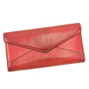 【スプリングセール】カルティエ 長財布 三つ折り財布 ピンク レザー Cartier 【カルティエ】 t13741s 【中古】
