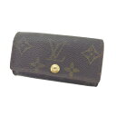 【春の大感謝祭 30％OFF】ルイヴィトン Louis Vuitton キーケース 4連キーケース レディース ミュルティクレ4 ブラウン モノグラムキャンバス 【ルイ・ヴィトン】 T16411 【中古】