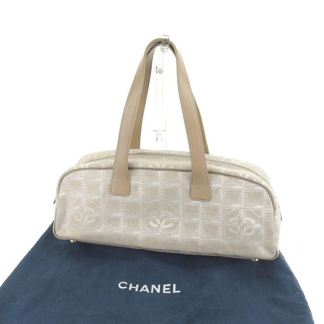 【スプリングセール30％OFF】シャネル ハンドバッグ バック ニュートラベルライン ベージュ×ゴールド CHANEL 【シャネル】 t12353s 【中古】