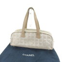 【冬のTHEセール 30%OFF】シャネル ハンドバッグ バック ニュートラベルライン ベージュ×ゴールド CHANEL 【シャネル】 t12353s 【中古】