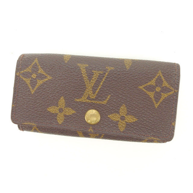 【スプリングセール30％OFF】ルイヴィトン Louis Vuitton キーケース 4連キーケース レディース ミュルティクレ4 ブラウン モノグラムキャンバス 【ルイ・ヴィトン】 T14810 【中古】