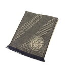 【スプリングセール】ヴェルサーチ マフラー ブラック×ベージュ VERSACE 【ヴェルサーチ】 t13526s 【中古】