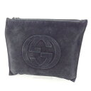 【スプリングセール】グッチ GUCCI ポーチ 化粧ポーチ レディース ブラック 【グッチ】 T11475 【中古】
