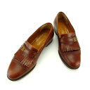 【スプリングセール】サルヴァトーレ フェラガモ Salvatore Ferragamo ローファー シューズ 靴 メンズ ♯7 3E ブラウン×ゴールド 【フェ...