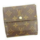 【Rakuten Fashion THE SALE】ルイヴィトン Wホック財布 モノグラム PVC×レザー LOUIS VUITTON ホックサイフ ホック財布 財布 サイフ財布 ユニセックス 小物 【ルイ・ヴィトン】 T14784 【中古】