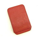 【スプリングセール】ブルガリ BVLGARI カードケース カード レディース レッド レザー 【ブルガリ】 T16047 【中古】