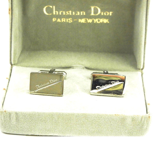 【スプリングセール30％OFF】ディオール Christian Dior カフス アクセサリー メンズ可 シルバー 【ディオール】 T15394 【中古】