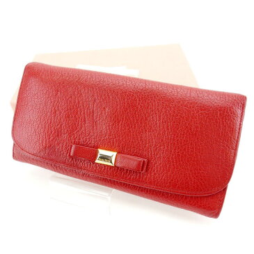 【2000円オフクーポン】 【中古】 ミュウミュウ miu miu 長財布 ファスナー付き長財布 リボンモチーフ t11670_b