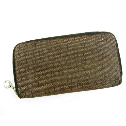 【楽天スーパーSALE40%OFF】ブルガリ 長財布 ラウンドファスナー ロゴマニア ブラウン×シルバー系 キャンバス×レザー BVLGARI 長サイフ サイフ 収納 ユニセックス 小物 【ブルガリ】 T14137 【中古】 【楽天スーパーSALE40%OFF】ブルガリ 長財布 ラウンドファスナー ロゴマニア ブラウン×シルバー系 キャンバス×レザー BVLGARI 長サイフ サイフ 収納 ユニセックス 小物 【ブルガリ】 T14137 【中古】
