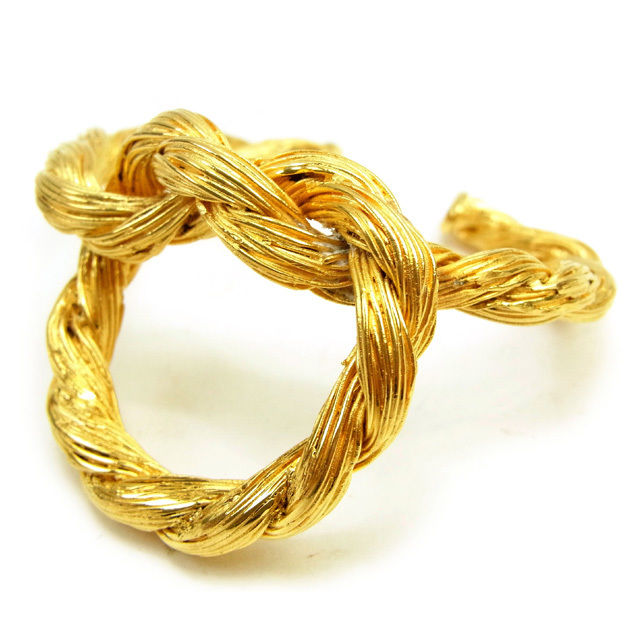 【楽天スーパーSALE 最大50%OFF】シャネル CHANEL バングル アクセサリー メンズ可 ゴールド GP 【シャネル】 T13217 【中古】 ブラン...
