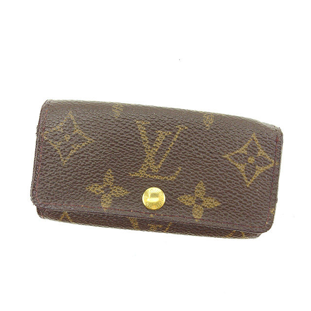 【楽天スーパーSALE】 【30％オフ】 【中古】 ルイ ヴィトン Louis Vuitton キーケース 4連キーケース 0 ミュルティクレ4 ブラウン モノグラムキャンバス 【ルイ・ヴィトン】 T13951