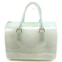 【冬のTHEセール 30%OFF】フルラ ボストンバッグ バック ビニールバッグ バック ブルー ラバー FURLA 【フルラ】 t11937s 【中古】