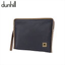 【スプリングセール30％OFF】【中古】 ダンヒル クラッチバッグ セカンドバッグ ブラック×ブラウン dunhill L4060