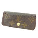 【スプリングセール】ルイヴィトン Louis Vuitton キーケース 4連キーケース 0 ミュルティクレ4 ブラウン モノグラムキャンバス 【ルイ・ヴィトン...