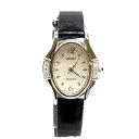 【ブラックフライデー30%OFFクーポン】セイコー SEIKO 腕時計 レディース ブラック×シルバー 【セイコー】 T12856 【中古】 ブランド ハイブラ...