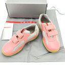 【スプリングセール】プラダ PRADA スニーカー シューズ 靴 レディース ♯27 ピンク×グレー系 【プラダ】 L514 【中古】