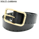 【冬のTHEセール 30%OFF】ドルチェ&ガッバーナ DOLCE&GABBANA ベルト ウエストマーク レディース ドルガバ ベージュ ブラック ゴールド レザー×ゴールド金具 【ドルチェ&ガッバーナ】 T10119 【中古】