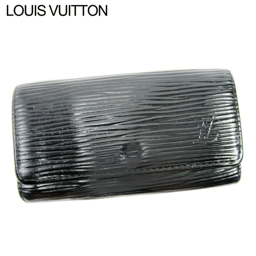 【ブラックフライデー21％OFFクーポン】ルイ ヴィトン LOUIS VUITTON キーケース 4連キーケース レディース メンズ ミュルティクレ4 ブラック エピレザ- 【ルイ・ヴィトン】 F1565 【中古】 ブランド ハイブランド ヴィンテージ 送料無料