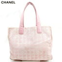 【春の大感謝祭 30％OFF】シャネル CHANEL トートバッグ バック ショルダーバッグ バック ニュートラベルライントートMM ニュートラベルライン レディース メンズ ピンク A15991クリスマス プレゼント バック 収納 兼用 【シャネル】 T10438 【中古】