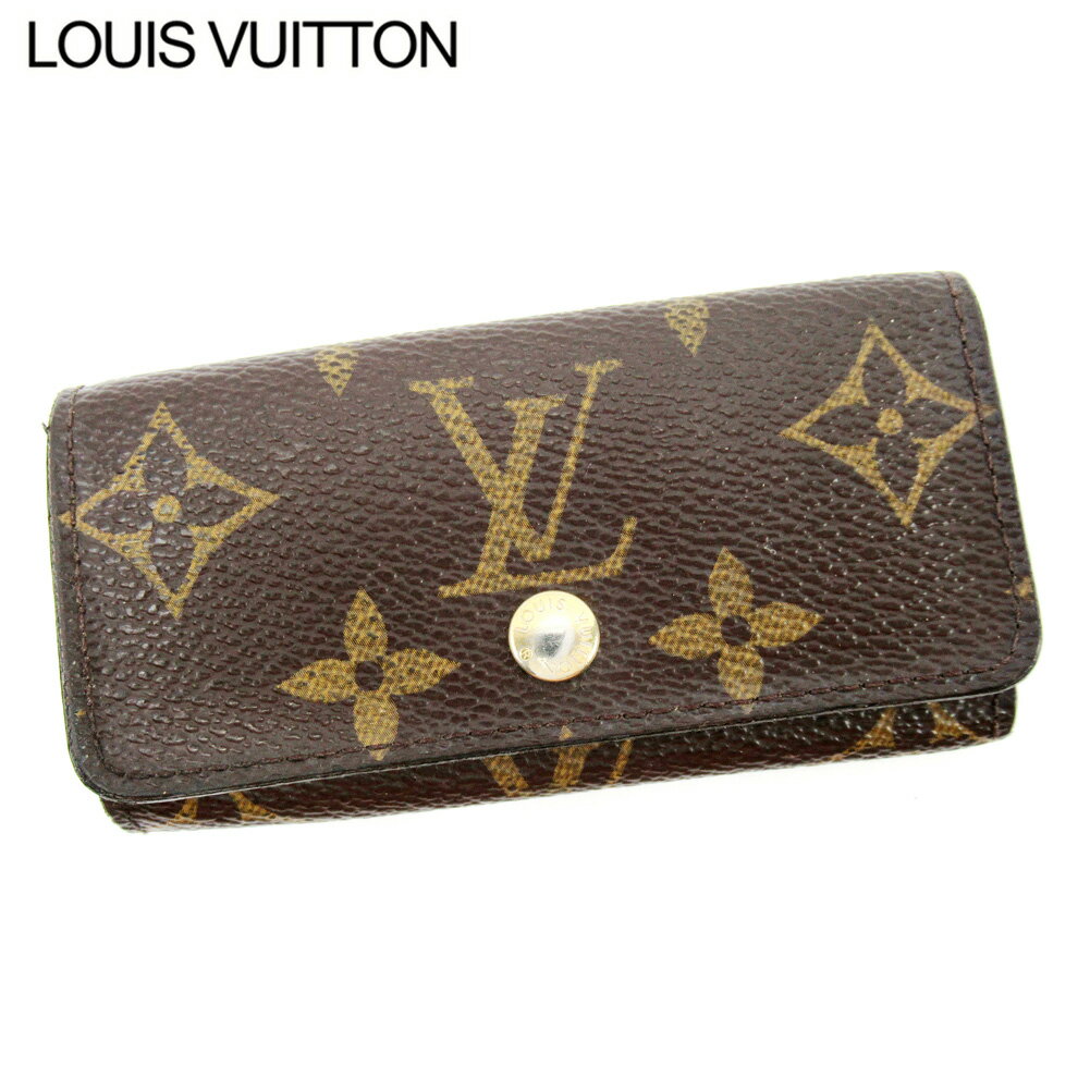 【スプリングセール30％OFF】ルイ ヴィトン Louis Vuitton キーケース 4連キーケース レディース メンズ ミュルティクレ4 ブラウン モノグラムキャンバス 【ルイ・ヴィトン】 T10490 【中古】