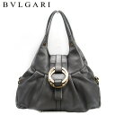 【冬のTHEセール 30%OFF】ブルガリ ハンドバッグ バック ワンショルダー レディース ドッピオトンド シルバー レザー BVLGARI バック 手持ちバッグ バック ファッションバッグ バック 収納 【ブルガリ】 T16673 【中古】