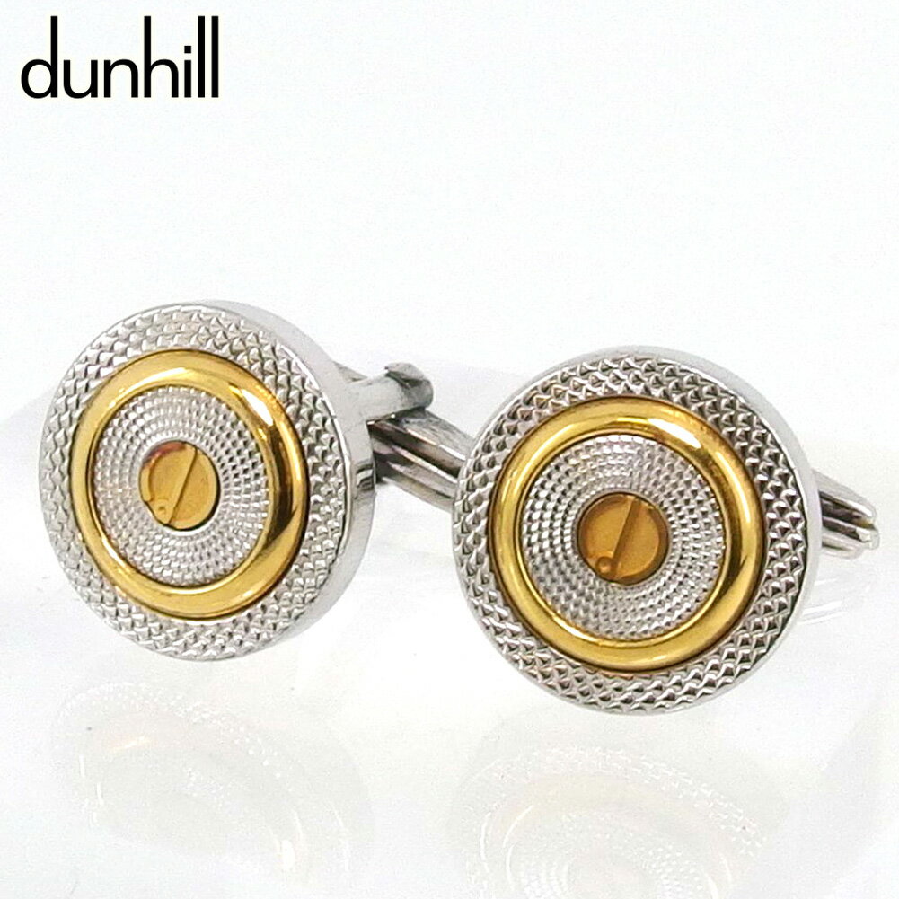 【楽天スーパーSALE 最大50%OFF】ダンヒル カフス カフリンクス メンズ スウィヴル式 dマーク シルバー ゴールド シルバー&ゴールド金具 dunhi...