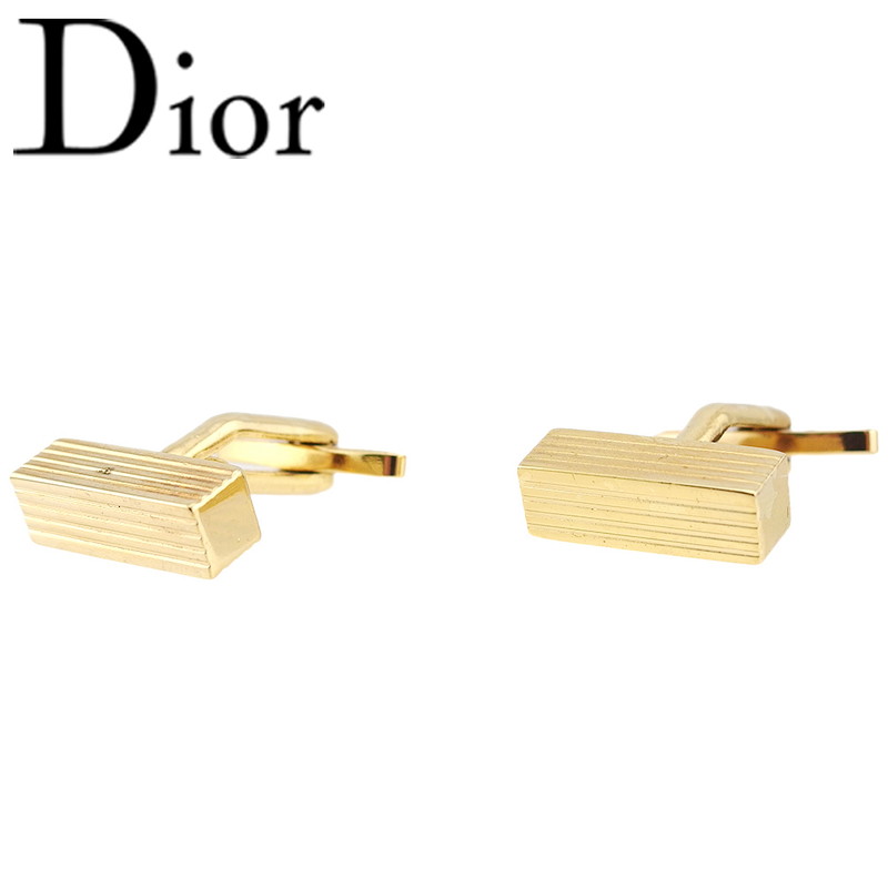 【楽天スーパーSALE 最大50%OFF】【中古】 クリスチャン ディオール カフス アクセサリー メンズ ゴールドメッキ Christian Dior H96...