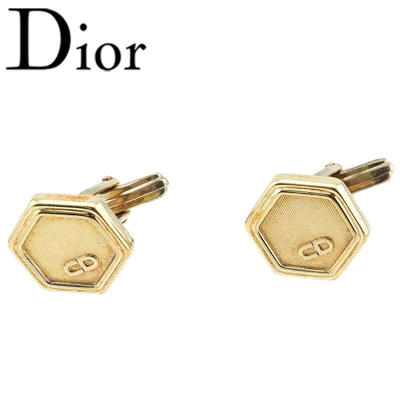 【楽天スーパーSALE 最大50%OFF】【中古】 クリスチャン ディオール カフス アクセサリー メンズ ゴールドメッキ Christian Dior T23...