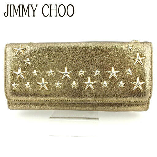 【スプリングセール】ジミーチュウ 長財布 ファスナー付き 財布 レディース スタースタッズ ゴールド ベージュ レザー JIMMY CHOO 【ジミーチュウ】 L2962 【中古】 【スプリングセール】ジミーチュウ 長財布 ファスナー付き 財布 レディース スタースタッズ ゴールド ベージュ レザー JIMMY CHOO 【ジミーチュウ】 L2962 【中古】