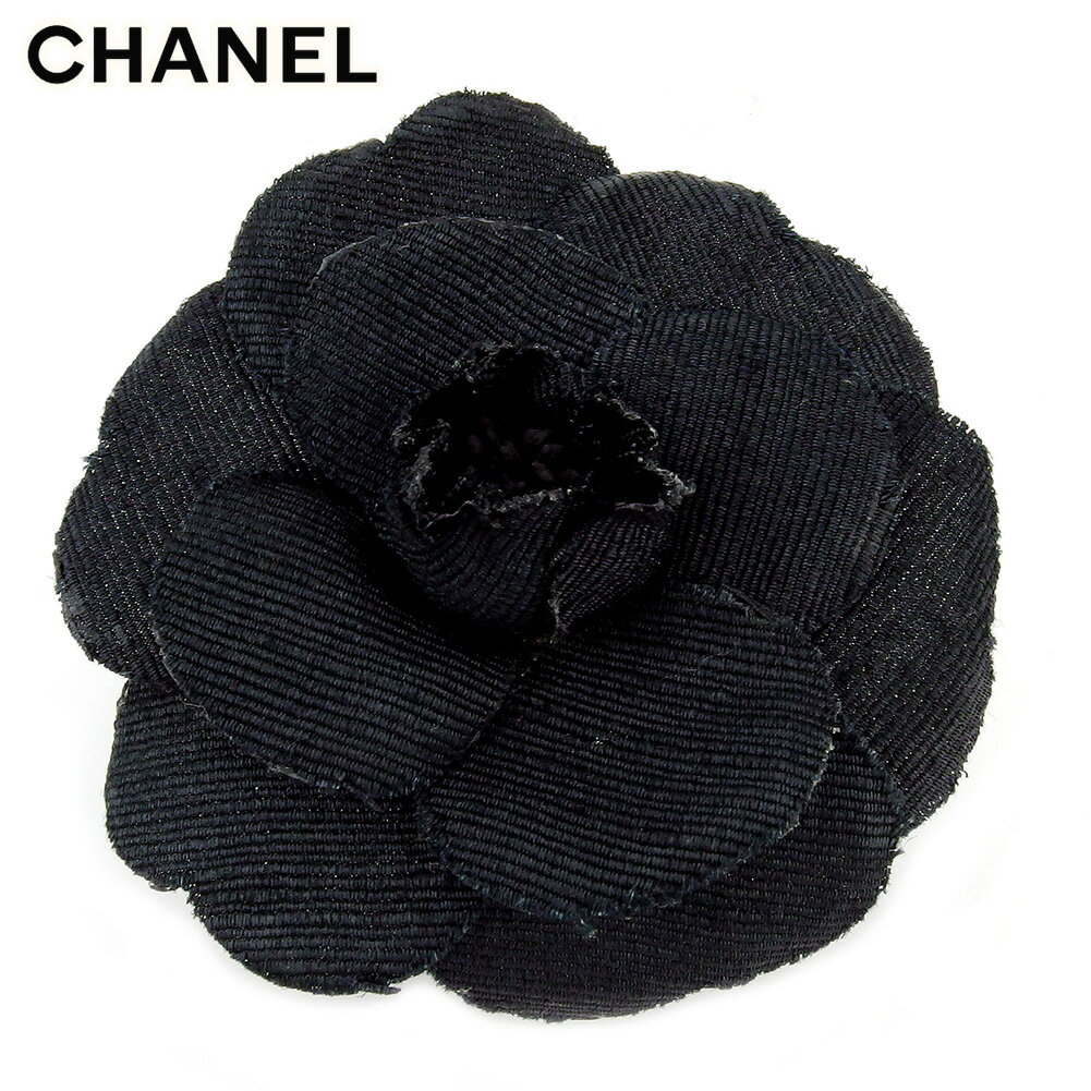 【スプリングセール】シャネル コサージュ アクセサリー レディース カメリア ブラック CHANEL 【シャネル】 T17827 【中古】