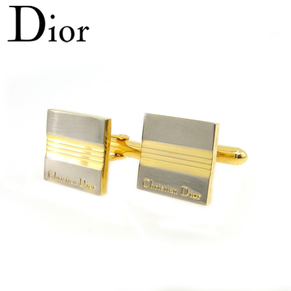 【楽天スーパーSALE 最大50%OFF】ディオール カフス レディース メンズ ロゴ ゴールド Dior 【ディオール】 T18468 【中古】 ブランド ハ...