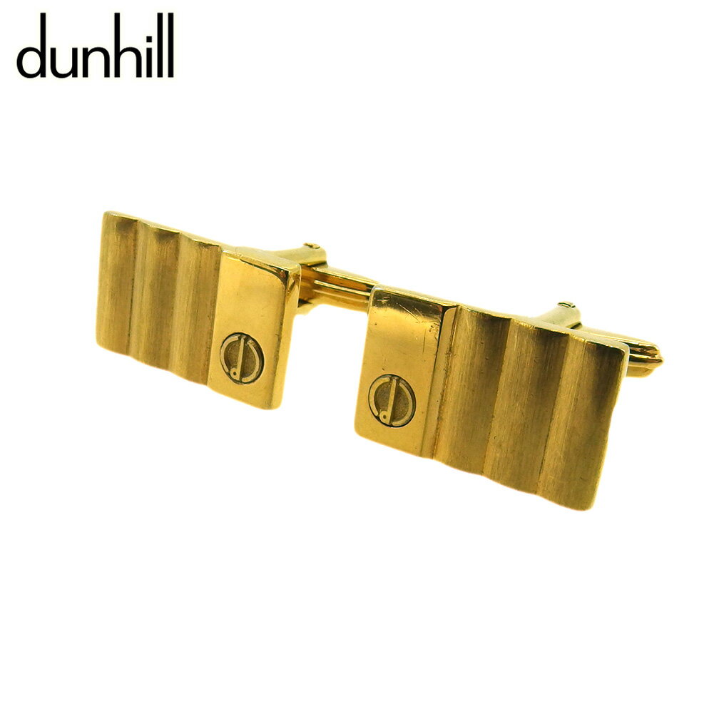 【スプリングセール30％OFF】ダンヒル カフス カフリンクス メンズ スウィヴル式 dマーク ゴールド ゴールド金具 dunhill t18770s 【中古】