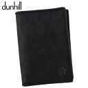 【スプリングセール】ダンヒル カードケース 名刺入れ メンズ ウィンザー ブラック PVC×レザー dunhill c3971s 【中古】