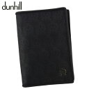 【スプリングセール30％OFF】ダンヒル カードケース 名刺入れ メンズ ウィンザー ブラック PVC×レザー dunhill C3971 【中古】