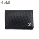 【新春初売り】ダンヒル 名刺入れ カードケース メンズ ブラック レザー dunhill t21018s 【中古】