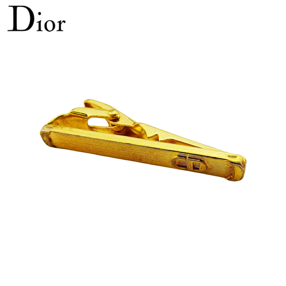 【スプリングセール】【中古】 ディオール タイピン ネクタイピン メンズ ワニロ式 CDマーク ゴールド ゴールド金具 Dior H910