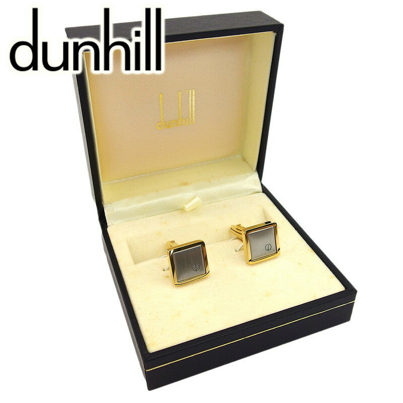 【楽天スーパーSALE 最大50%OFF】【中古】 ダンヒル カフス カフリンクス メンズ スウィヴル式 dマーク ゴールド シルバー ゴールド&シルバー金具 ...