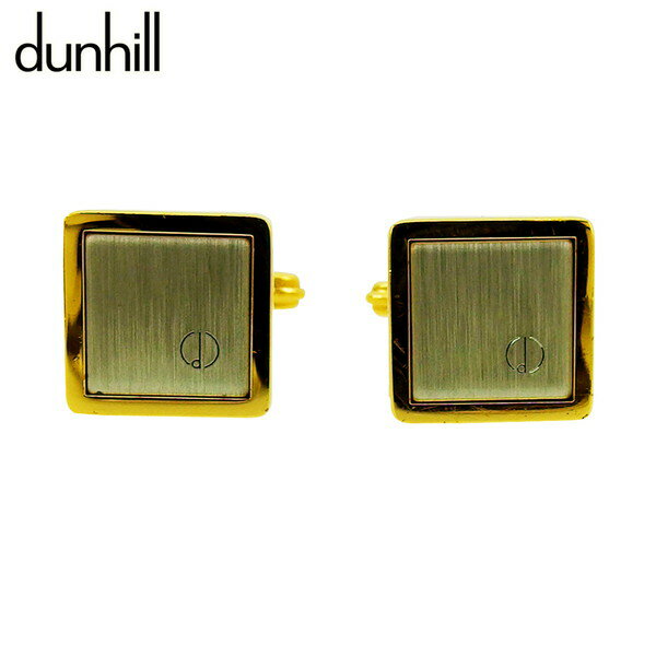 【楽天スーパーSALE 最大50%OFF】【中古】 ダンヒル カフス ゴールドメッキ×シルバー素材 dunhill T23737 ブランド ハイブランド ヴィン...