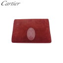 【スプリングセール】【中古】 カルティエ クラッチバッグ セカンドバッグ マストライン ボルドー スエード×レザー Cartier T23855