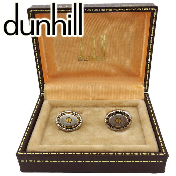 【楽天スーパーSALE 最大50%OFF】【中古】 ダンヒル カフス アクセサリー シルバー×ゴールド シルバー×ゴールドメッキ dunhill T23986 ...