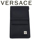 【スプリングセール】【中古】 ヴェルサーチ シガレットケース タバコケース レディース メンズ NERO レザー VERSACE T24023
