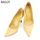 【スプリングセール】バリー パンプス シューズ 靴 ♯35EU 4ハーフUS ポインテッドトゥ ベージュ ブラウン レザー BALLY 【バリー】 d2058s...