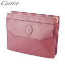 【スプリングセール】カルティエ クラッチバッグ バック セカンドバッグ バック マストライン ボルドー ゴールド レザー Cartier セカンドバッグ バック...