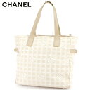 【春の大感謝祭 30％OFF】シャネル CHANEL トートバッグ バック ショルダーバッグ バック ヴィンテージ トートGM ニュートラベルライン レディース メンズ ベージュ ゴールド A15825クリスマス プレゼント バック 収納 兼用 【シャネル】 T9870 【中古】