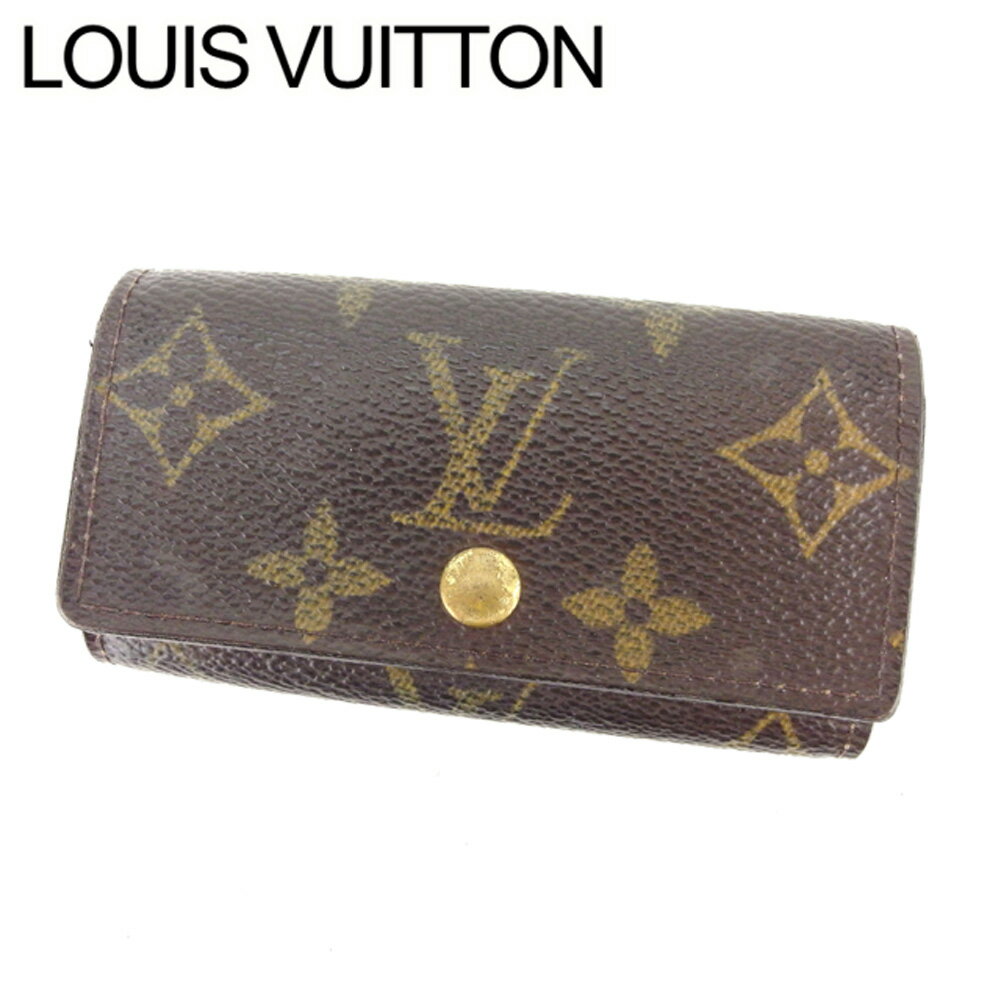 【スプリングセール30％OFF】ルイヴィトン Louis Vuitton キーケース 4連キーケース レディース ミュルティクレ4 ブラウン モノグラムキャンバス 【ルイ・ヴィトン】 T11301 【中古】