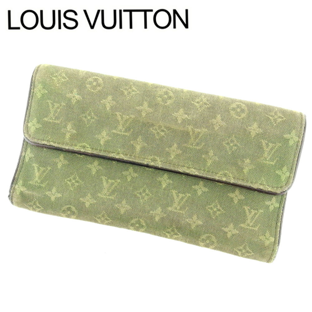 【スプリングセール30％OFF】ルイヴィトン 長財布 ポルトトレゾールインターナショナル モノグラムミニ カーキ Louis Vuitton 長サイフ サイフ 収納 ユニセックス 小物 【ルイ ヴィトン】 T14088 【中古】