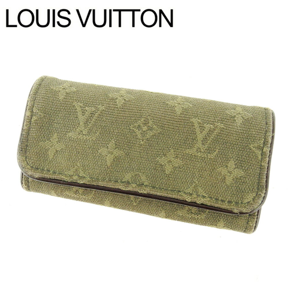 【スプリングセール30％OFF】ルイヴィトン キーケース ミュルティクレ4 モノグラム・ミニ カーキ Louis Vuitton 【ルイ・ヴィトン】 t13799s 【中古】