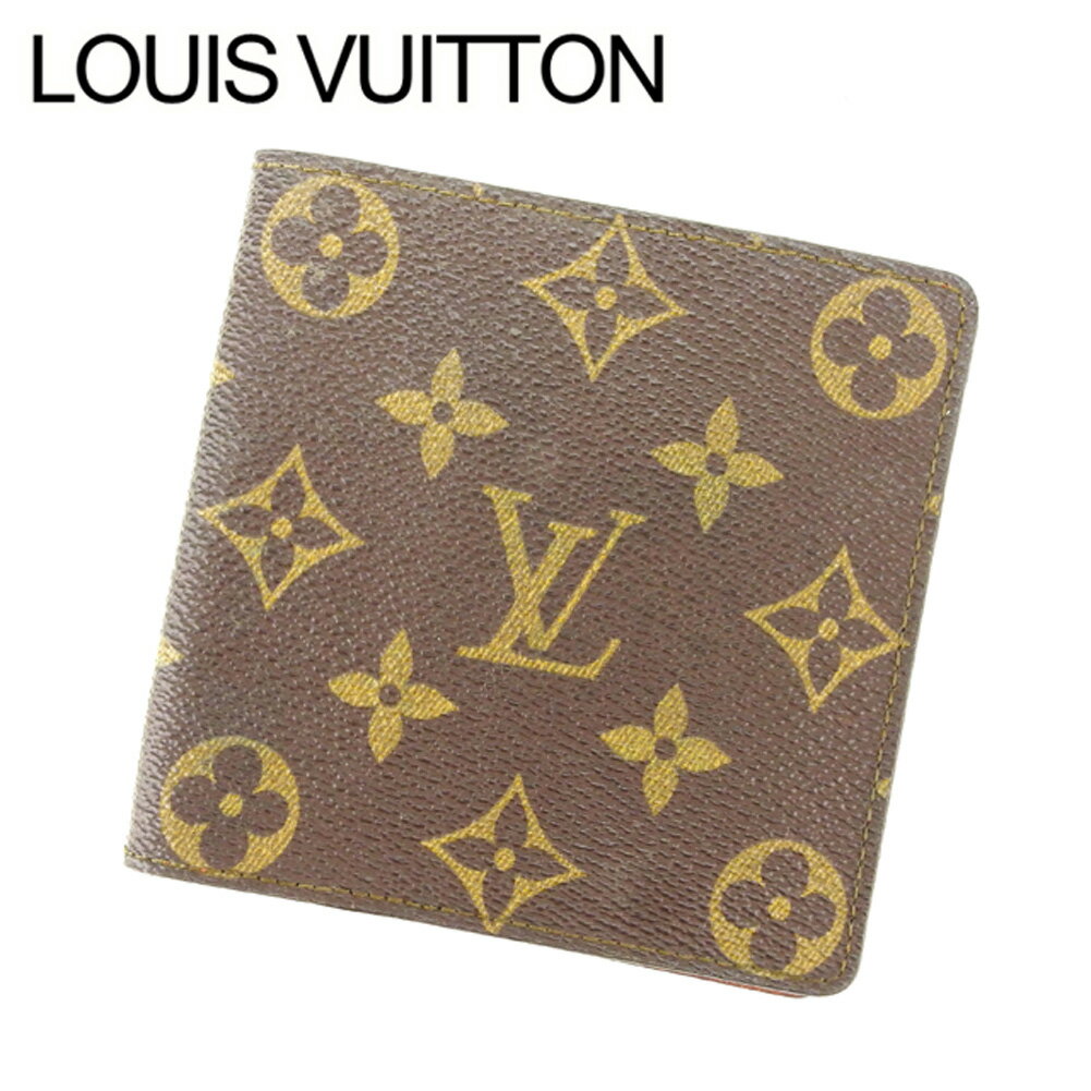 【スプリングセール30％OFF】ルイヴィトン 二つ折り札入れ モノグラム ブラウン Louis Vuitton 【ルイ・ヴィトン】 t14727s 【中古】